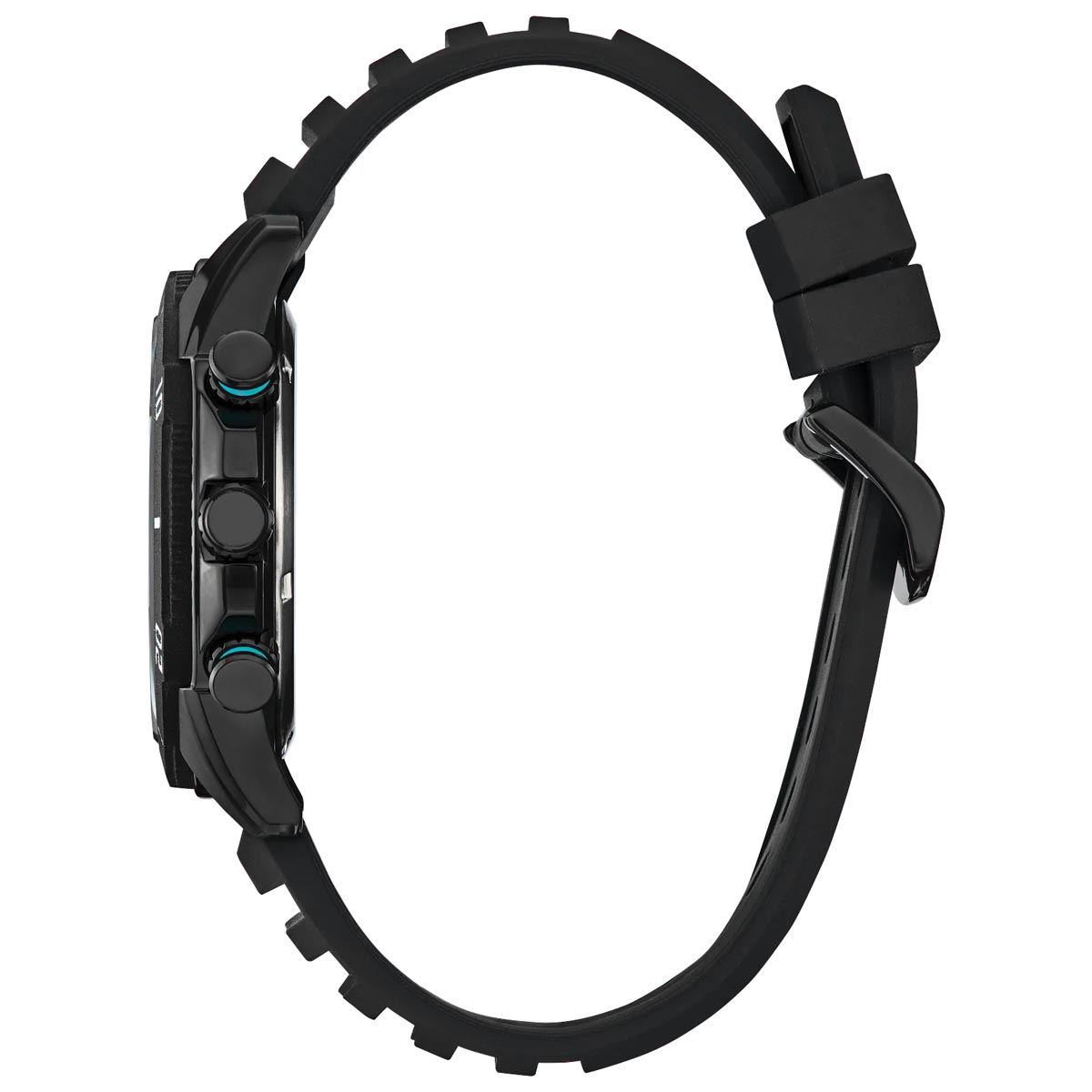 Citizen Brycen Mens Watch with Black Dial and Black Silicone Strap (eco-drive movement)