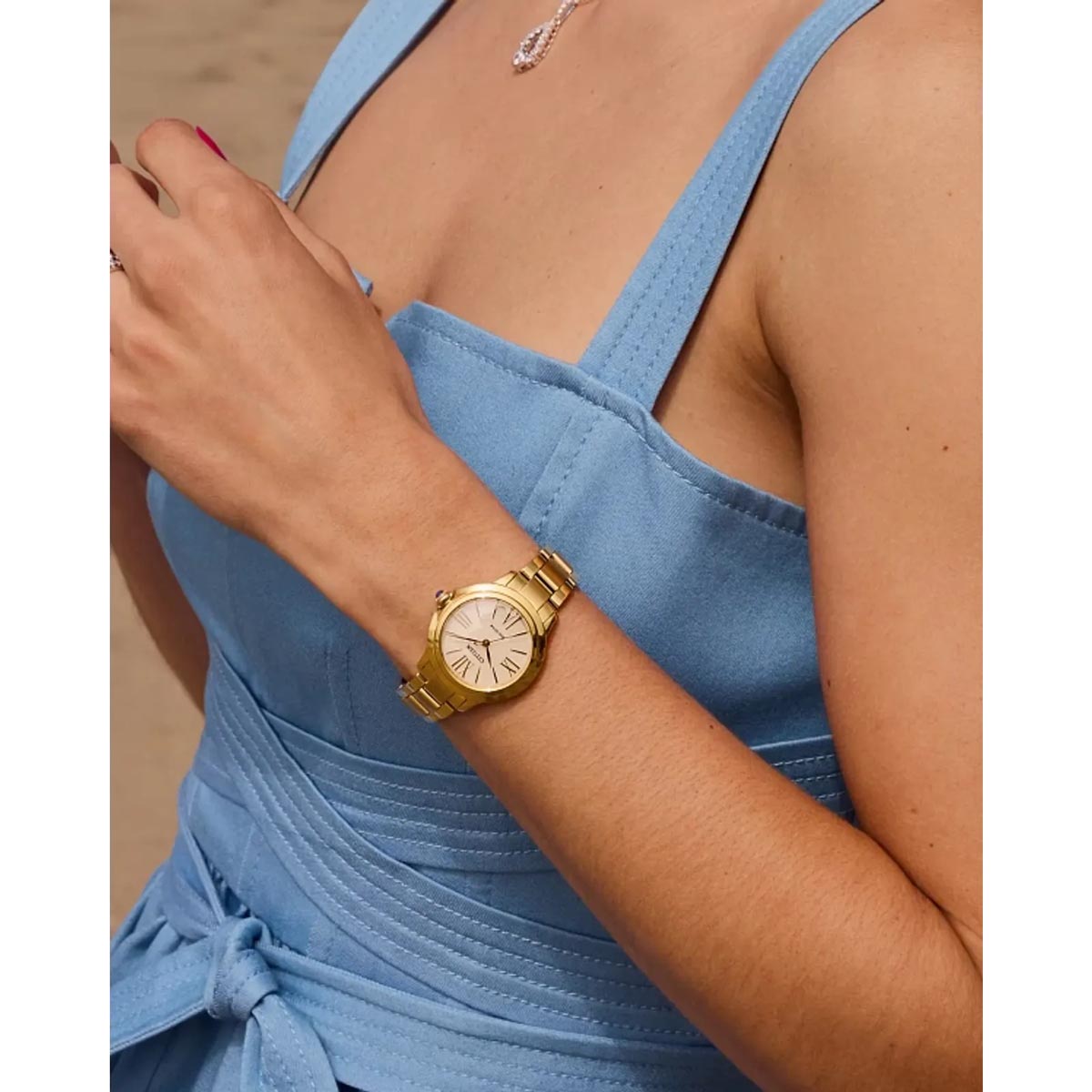 Citizen Ceci Womens Watch with White Dial and Gold Toned Stainless Steel Bracelet (eco-drive movement)