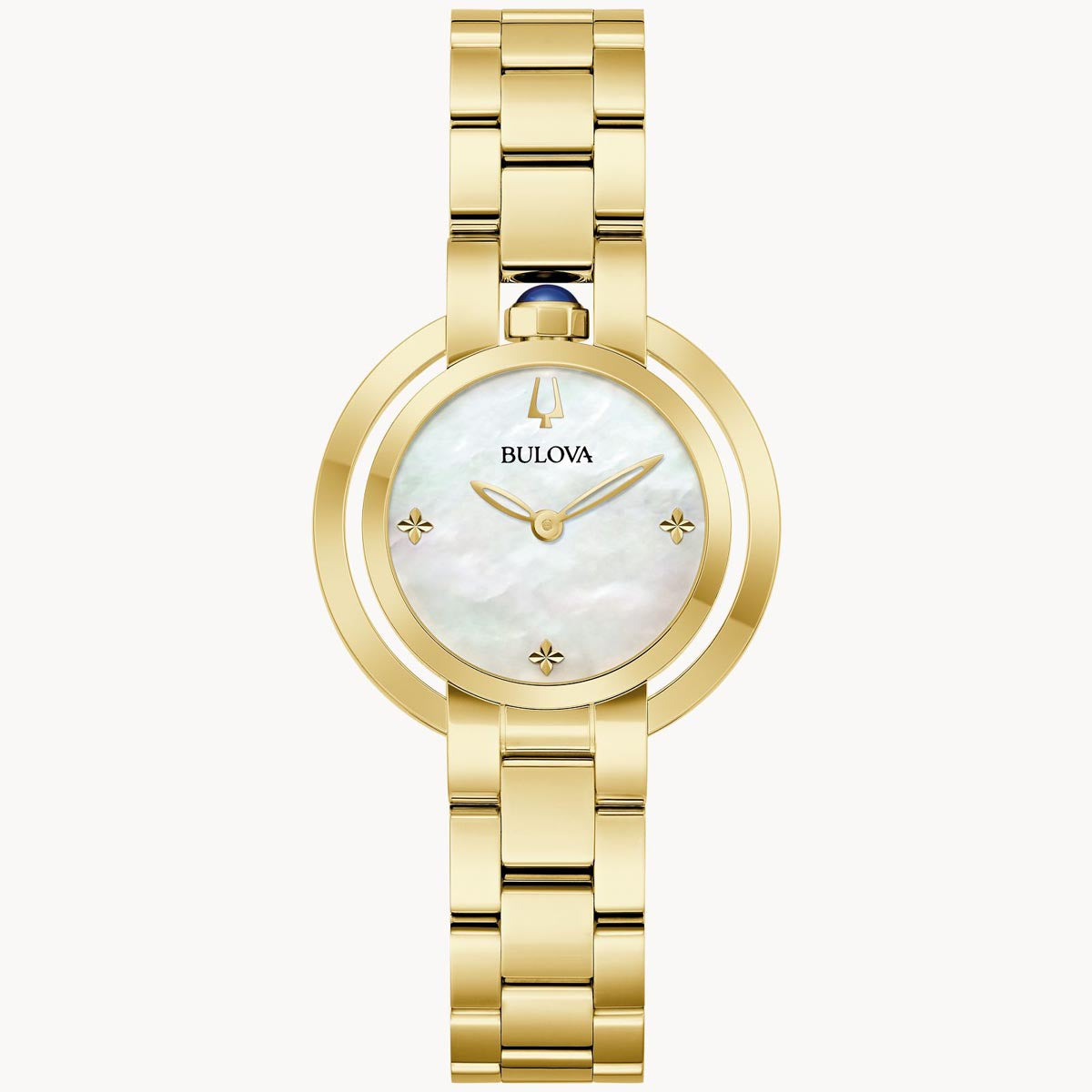 Bulova watch Women's Gold Tone Bulova Watch with Crystals 98L321  main image 2