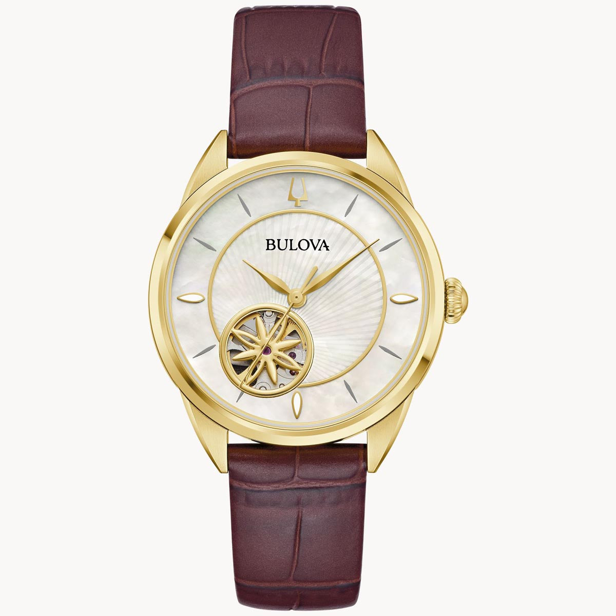 Bulova Sutton Womens Watch with Mother of Pearl Dial and 