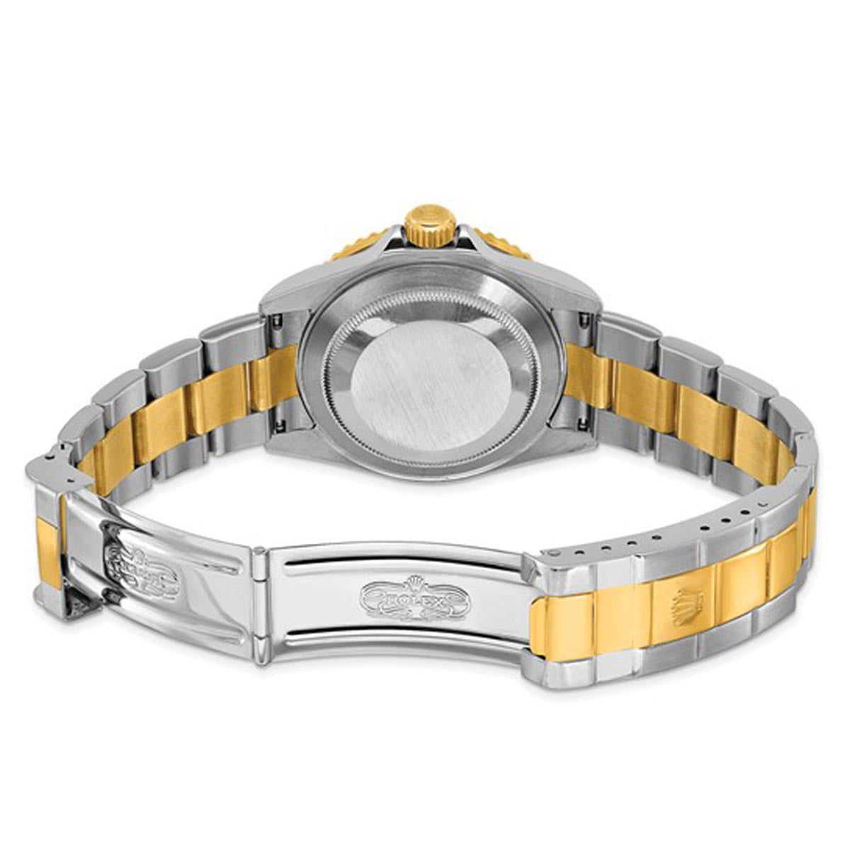 Pre Owned Rolex Oyster Perpertual Submariner with Blue Dial and Stainless Steel and 18kt Yellow Gold Bracelet (automatic movement)