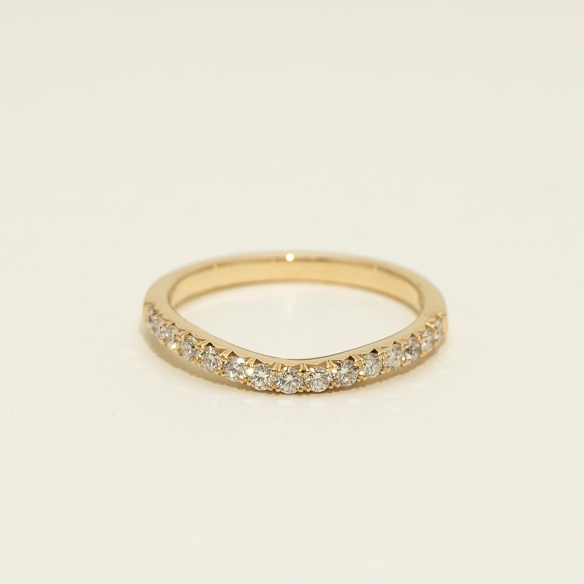 Kendiamond Diamond Curved Band in 14kt Yellow Gold (1/3ct tw) – Day's