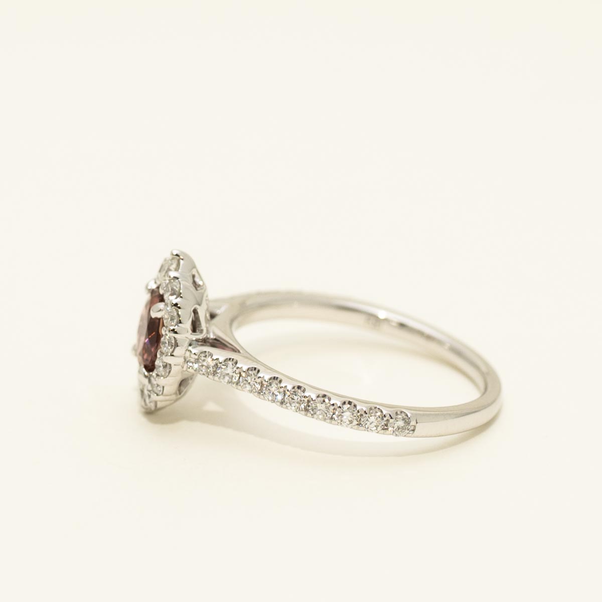 Pink Tourmaline Ring in 14kt White Gold with Diamonds (1/2ct tw)