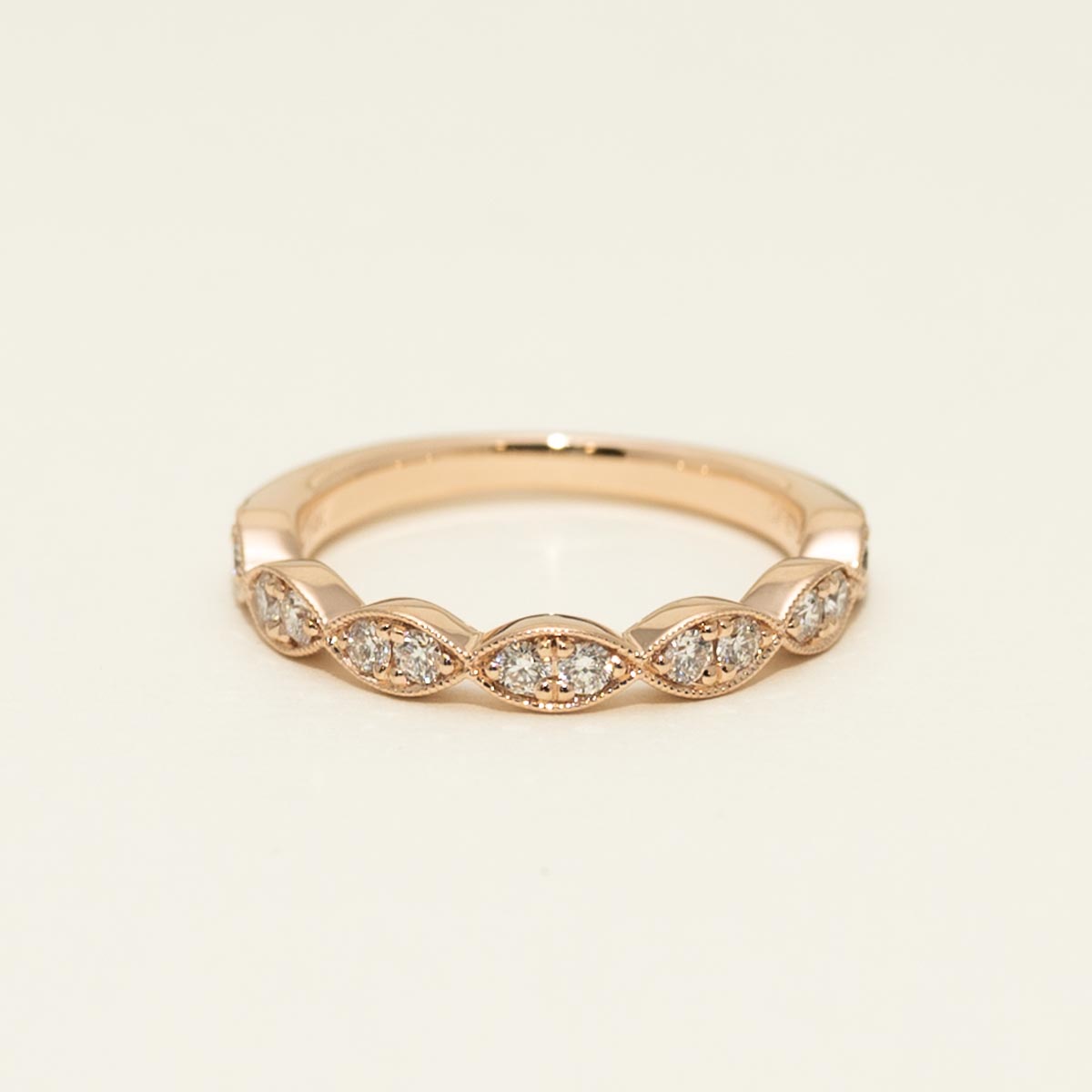 Diamond Wedding Band in 14kt Rose Gold (3/8ct tw) – Day's Jewelers