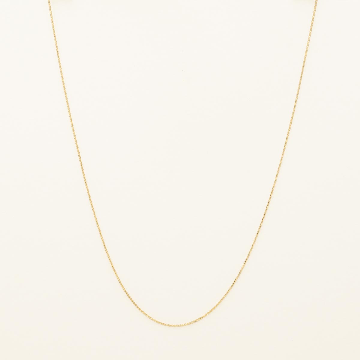 Wheat Chain in 14kt Yellow Gold (16 inches and 0.75mm wide)