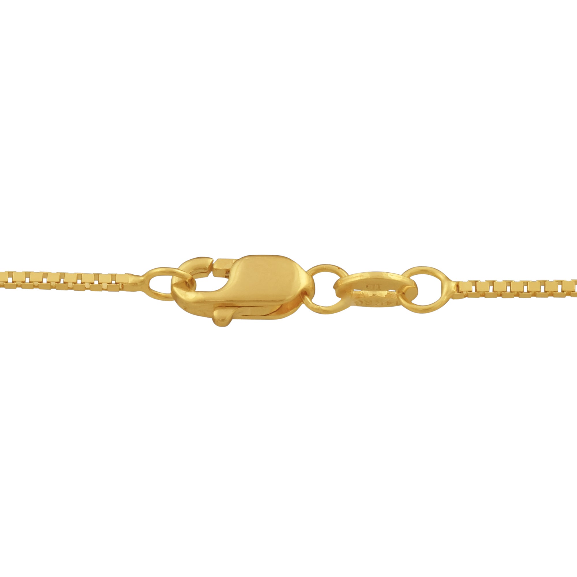 Box Chain in 14kt Yellow Gold (18 inches and .8mm wide)