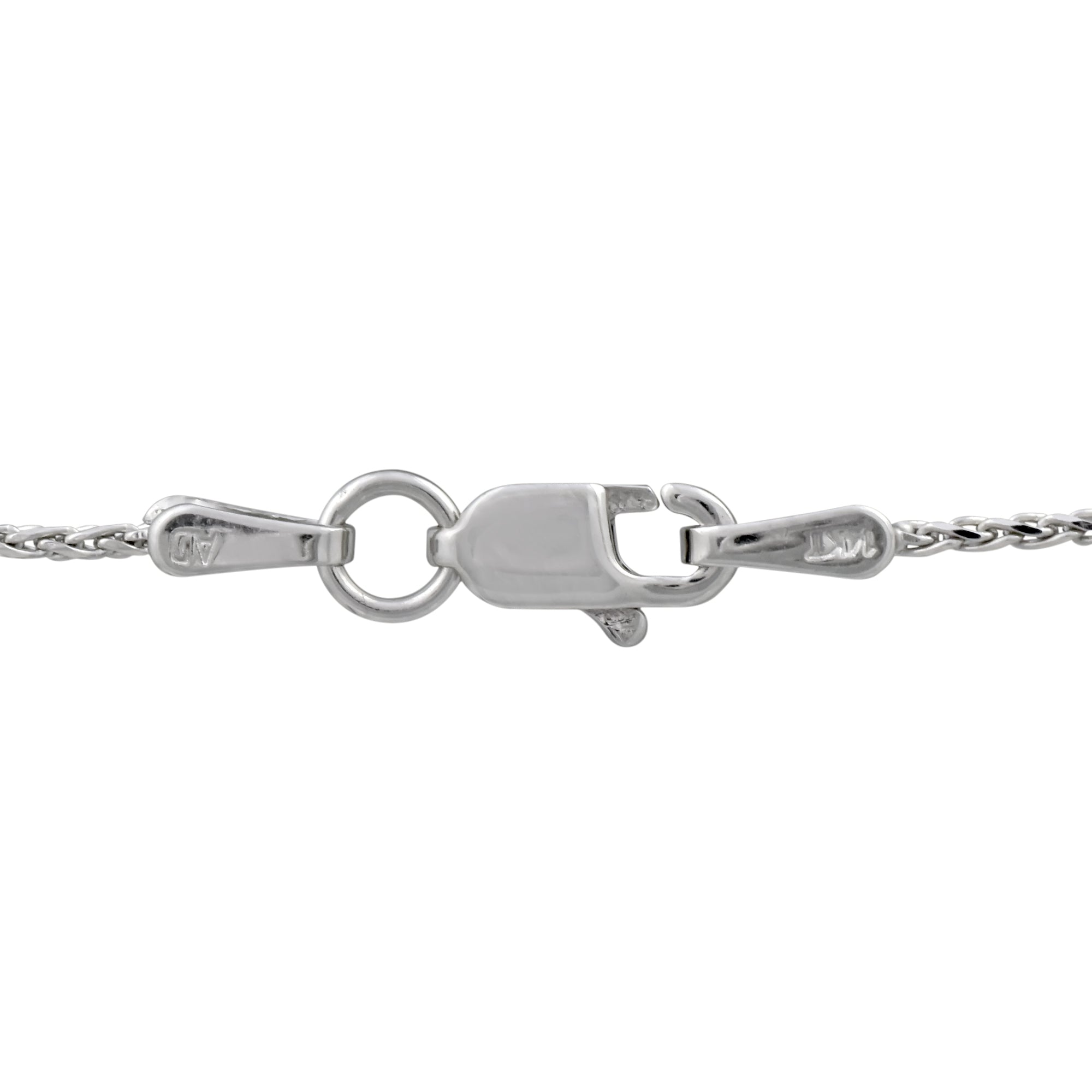 Diamond Cut Espiga Chain in 14kt White Gold (18 inches and 1.1mm wide)
