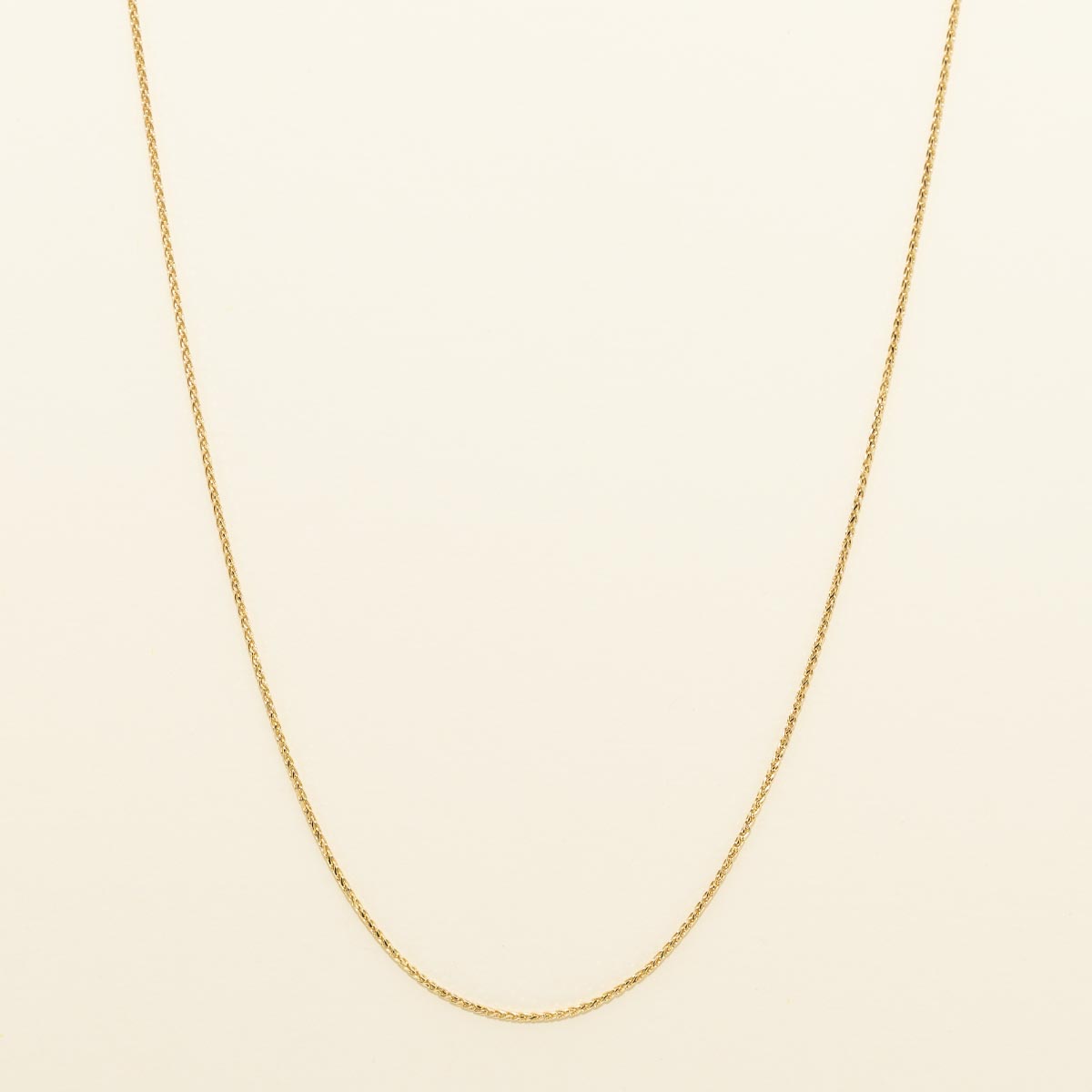 Diamond Cut Espiga Chain in 14kt Yellow Gold (18 inches and 1.1mm wide)