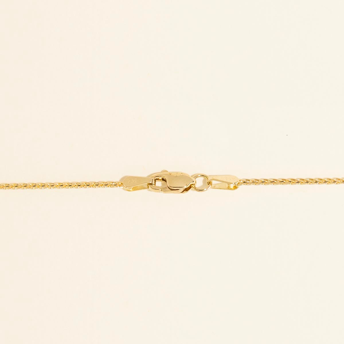 Diamond Cut Espiga Chain in 14kt Yellow Gold (18 inches and 1.1mm wide)