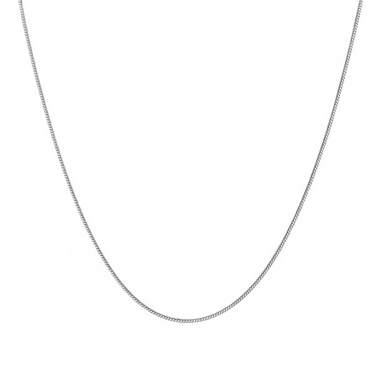 Singapore Foxtail Chain 14kt White Gold (18 inches and 1.2mm wide)