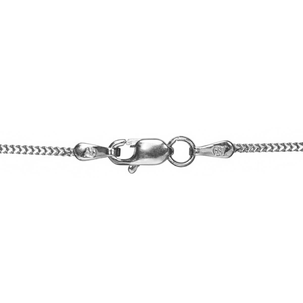 Singapore Foxtail Chain 14kt White Gold (18 inches and 1.2mm wide)