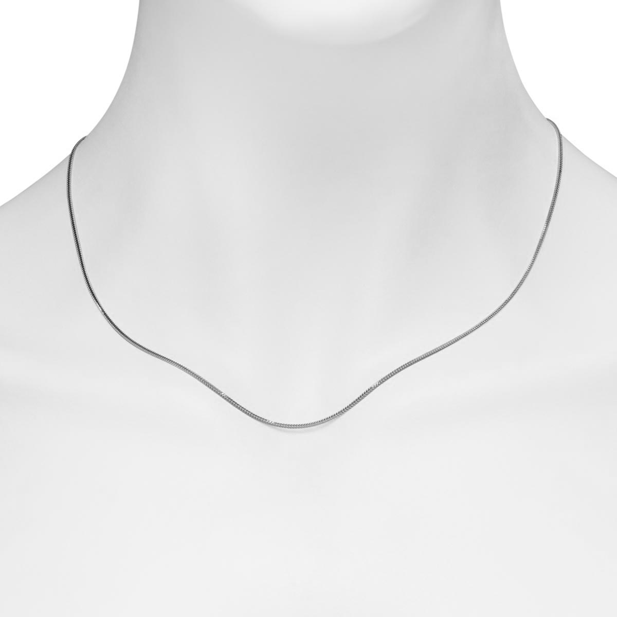 White gold hotsell foxtail chain
