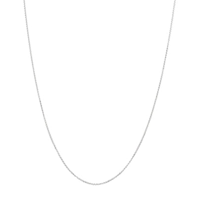 Wheat Chain in 14kt White Gold (18 inches and 0.75mm wide)