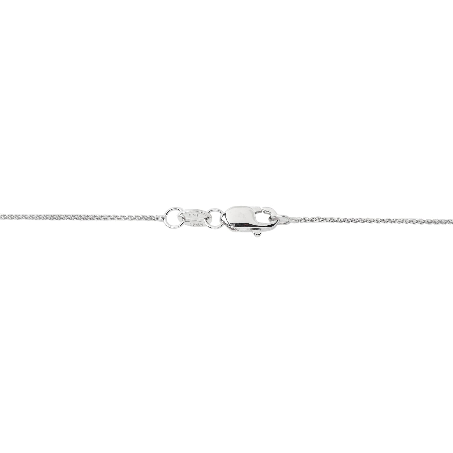 Wheat Chain in 14kt White Gold (18 inches and 0.75mm wide)