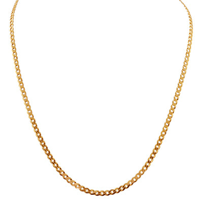 Curb Chain in 14kt Yellow Gold (20 inches and 3.7mm)