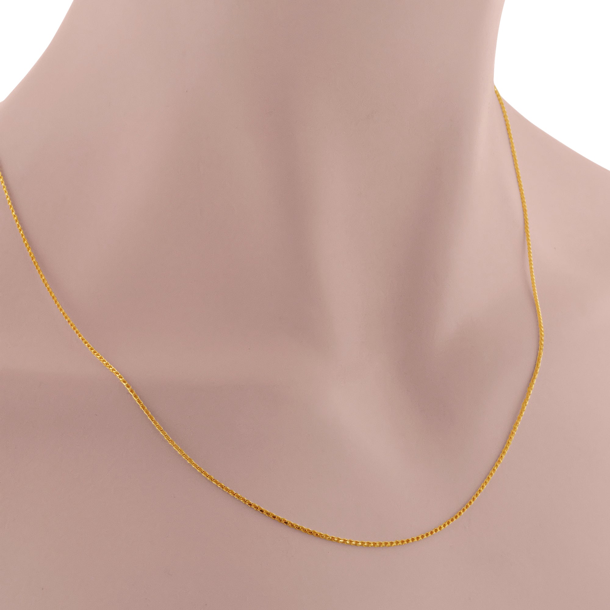 Diamond Cut Franco Chain in 14kt Yellow Gold (20 inches and .9mm wide)