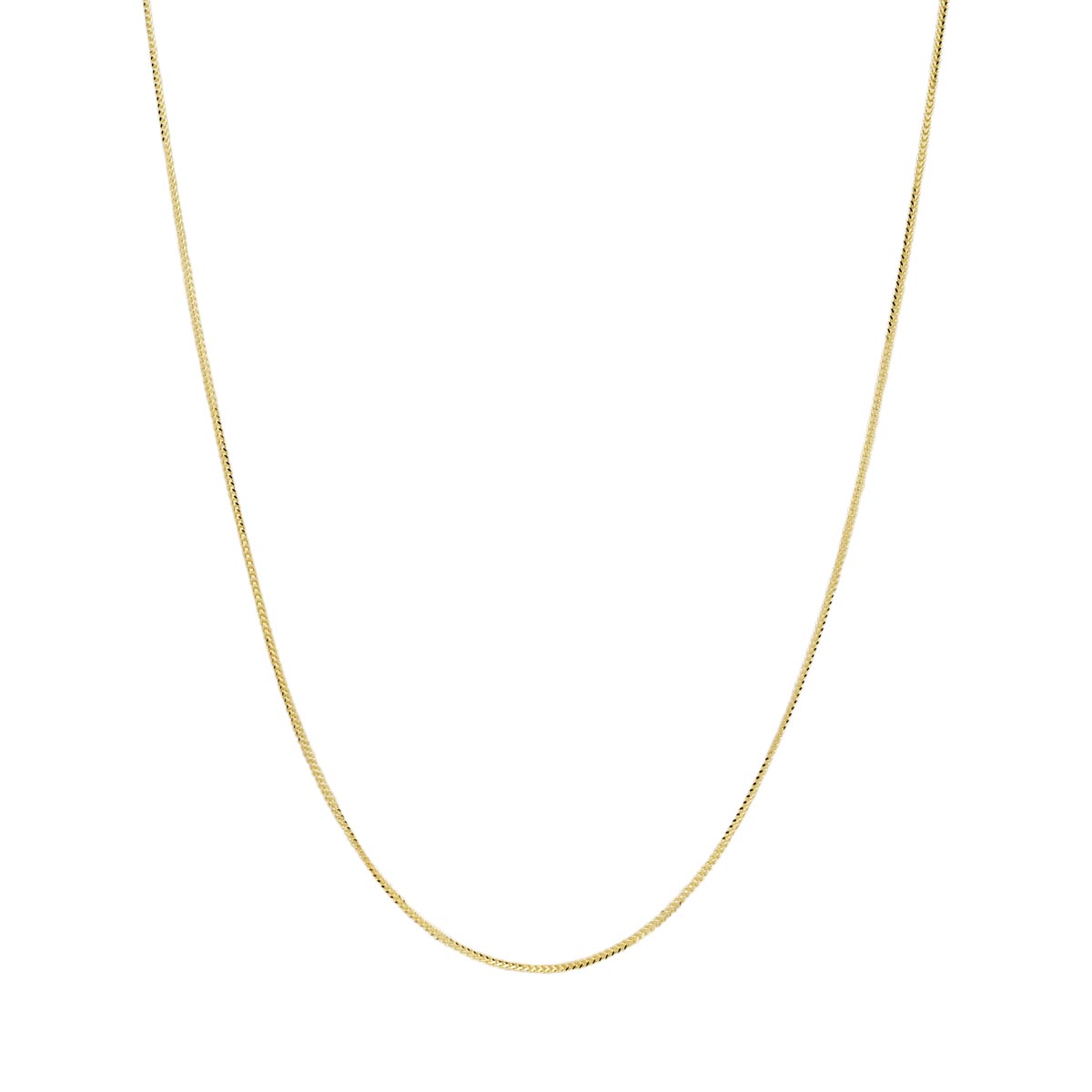 Singapore Foxtail Chain 14kt Yellow Gold (20 inches and 1.2mm wide)