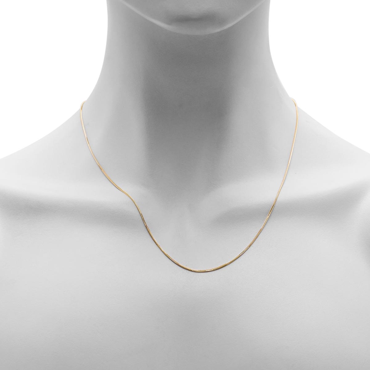 Singapore Foxtail Chain 14kt Yellow Gold (20 inches and 1.2mm wide)