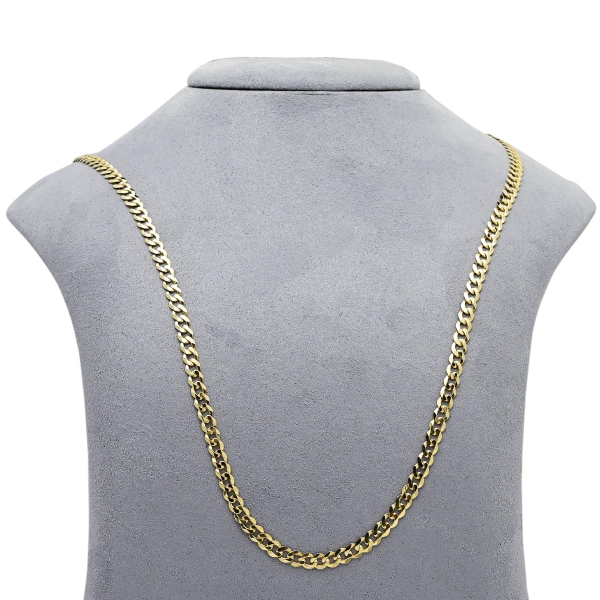 Curb Chain in 14kt Yellow Gold (22 inches and 4.4mm)