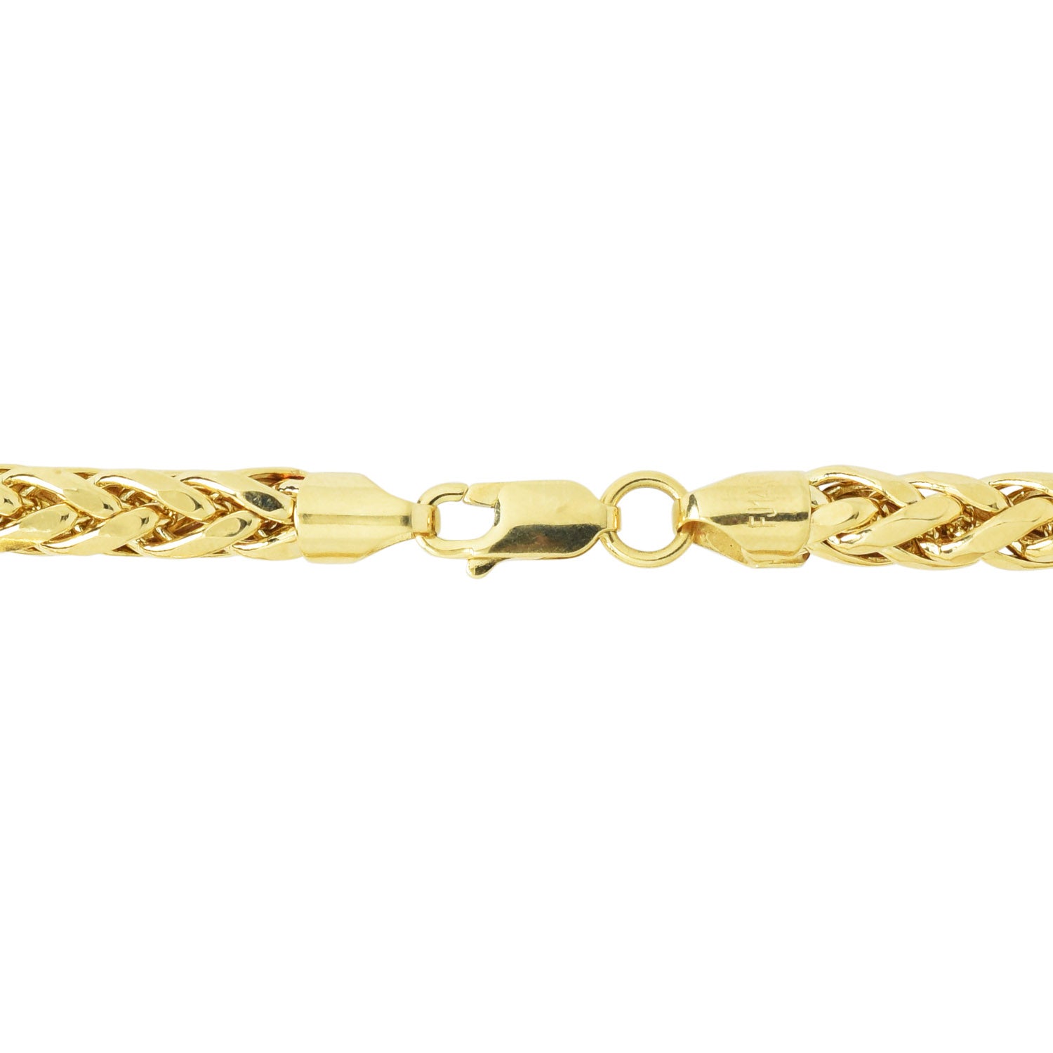 Palm Link Chain in 14kt Yellow Gold (5mm and 22 inches)