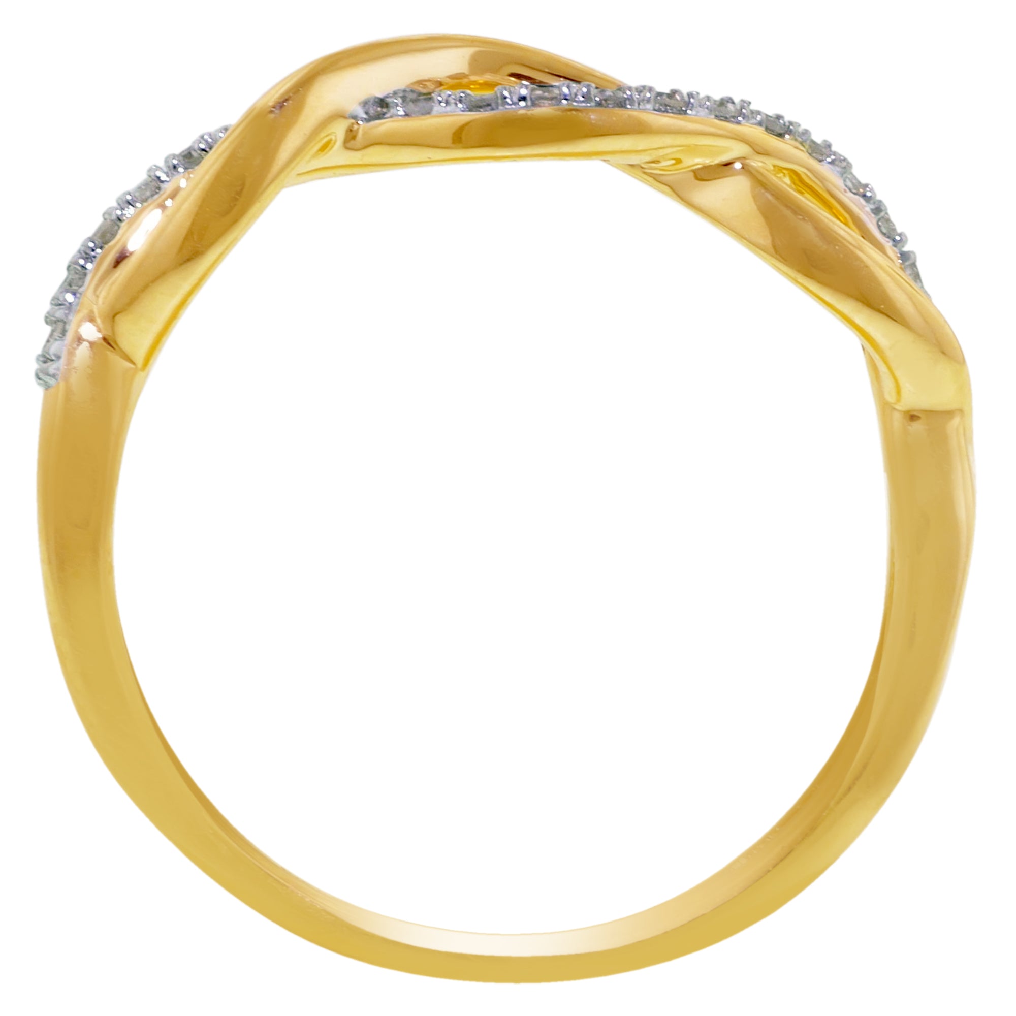 Diamond Fashion Ring in 10kt Yellow Gold (1/10ct tw)