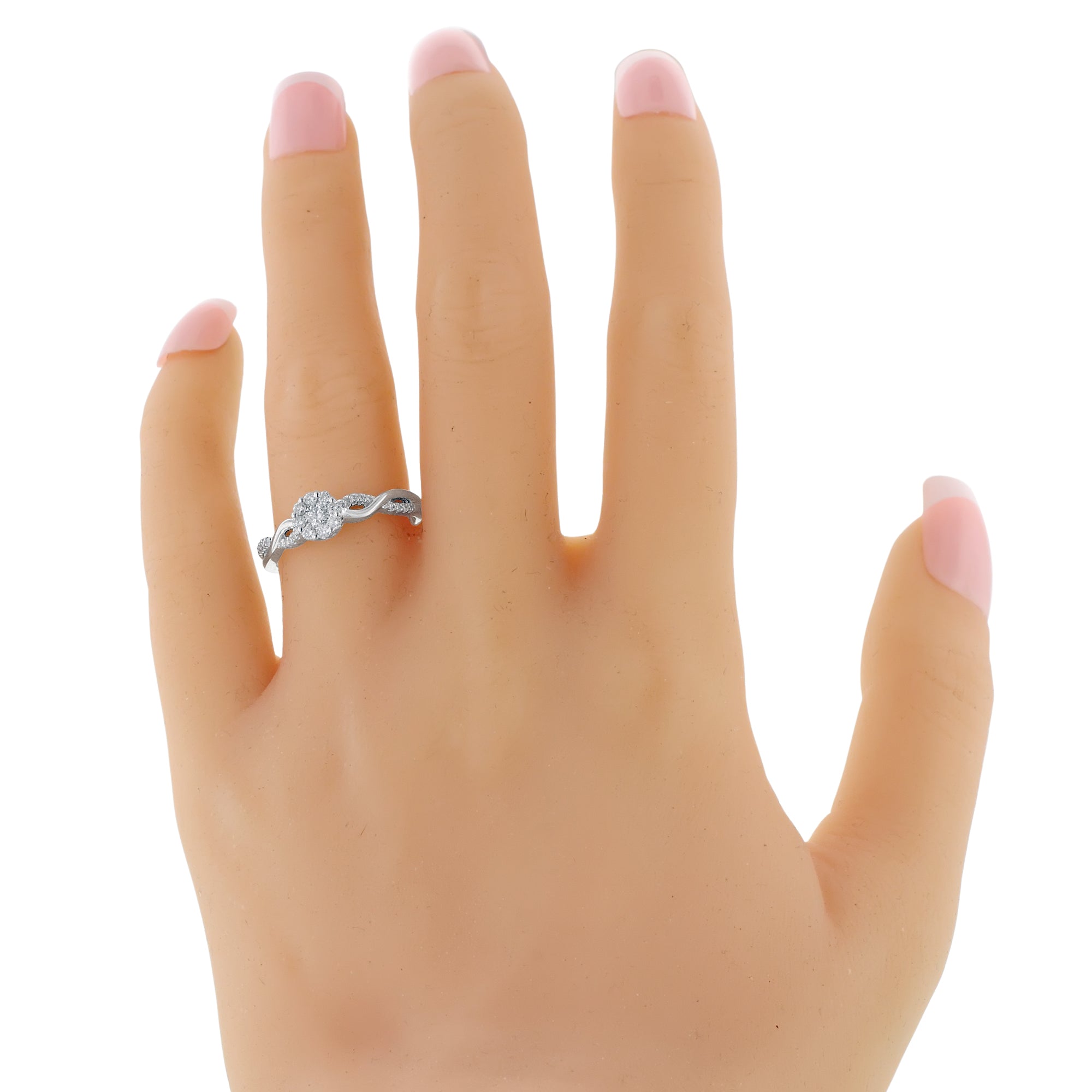 Diamond Fashion Ring in 10kt White Gold (1/4ct tw)