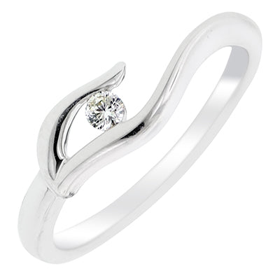Northern Star Embrace Collection Diamond Ring in Sterling Silver (.04ct)