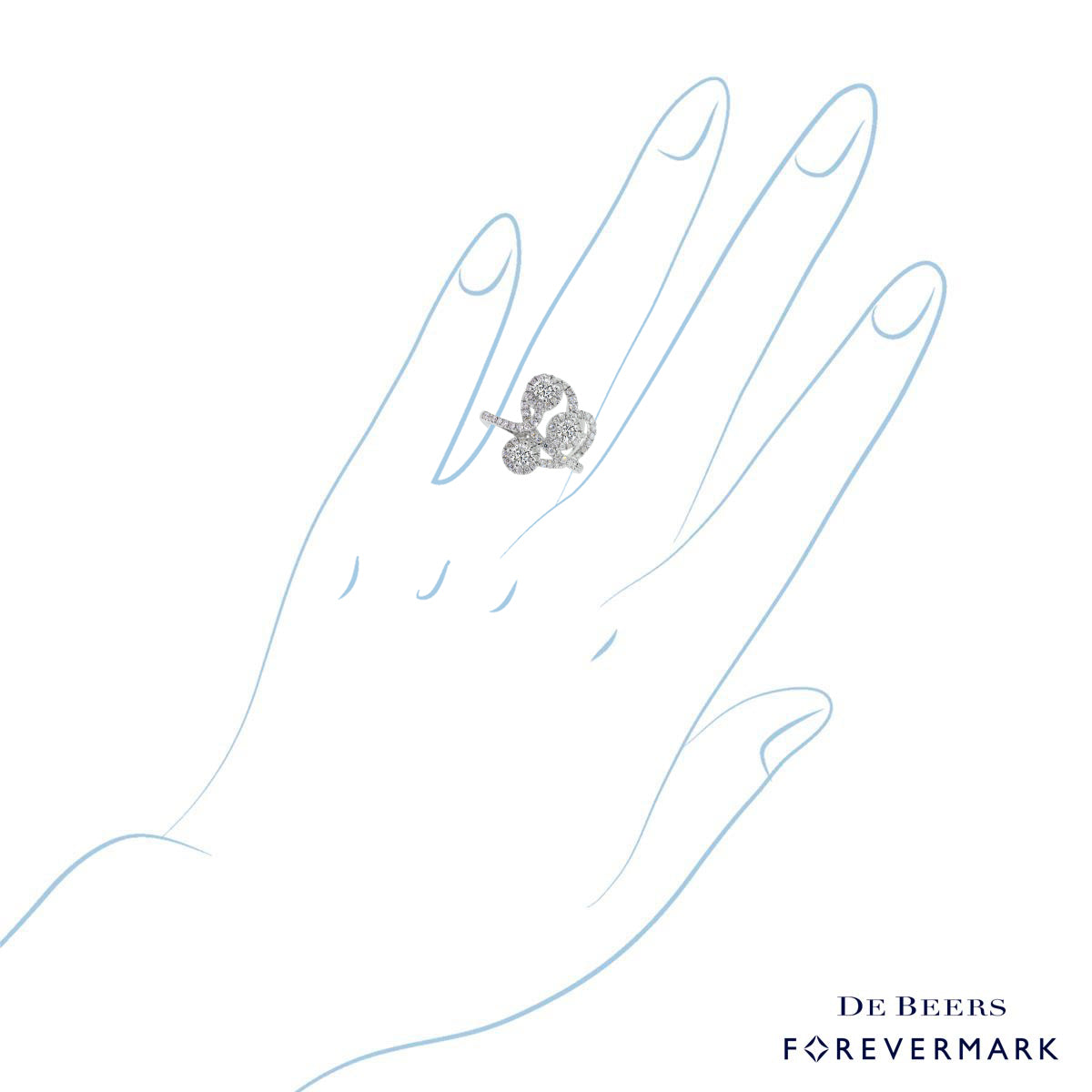 Forevermark Diamond Fashion Ring in 18kt White Gold (1 1/5ct tw)