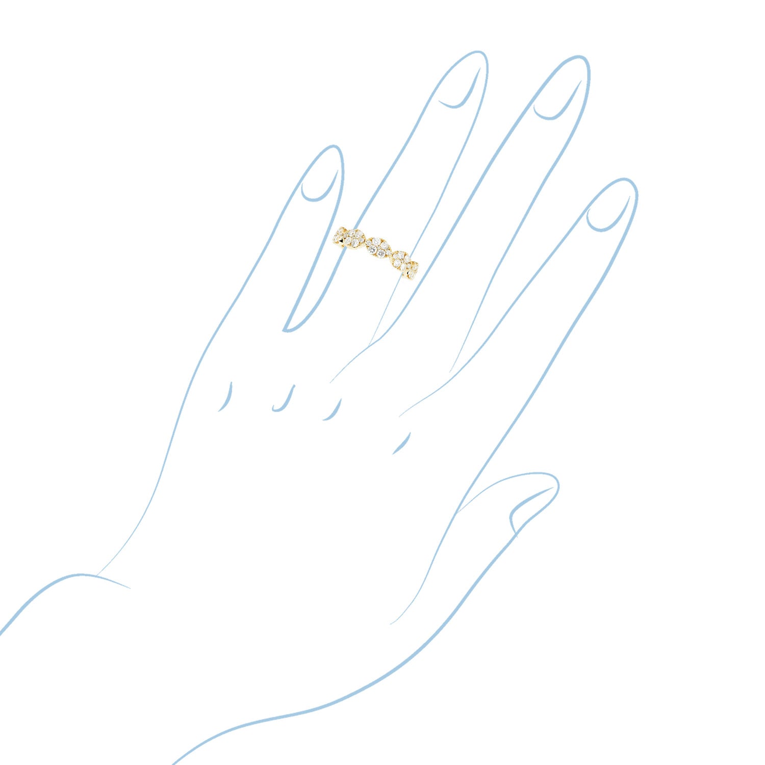 Diamond Fashion Ring in 14kt Yellow Gold (3/4ct tw)
