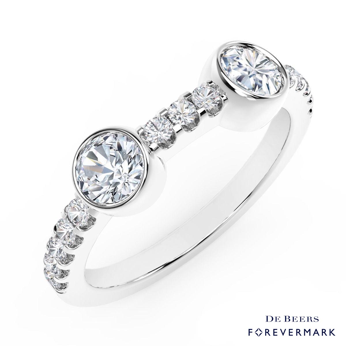 Forevermark Tribute Collection Diamond Stackable Ring in 18kt White Gold (1/3ct tw)