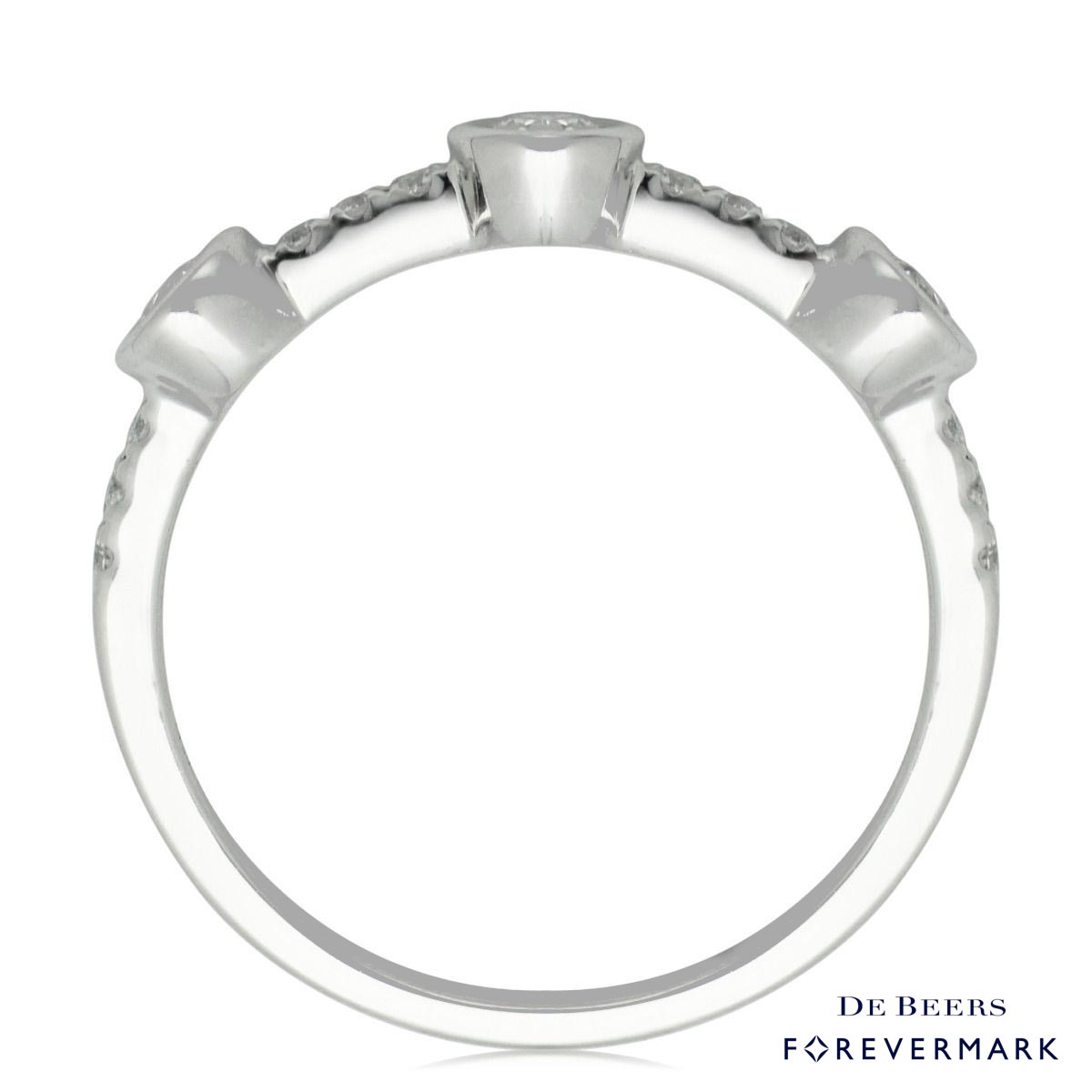 De Beers Forevermark Tribute Collection Diamond Stackable Ring in 18kt White Gold (3/8ct tw)