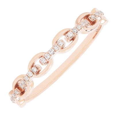 Diamond Fashion Ring in 10kt Rose Gold (1/10ct tw)