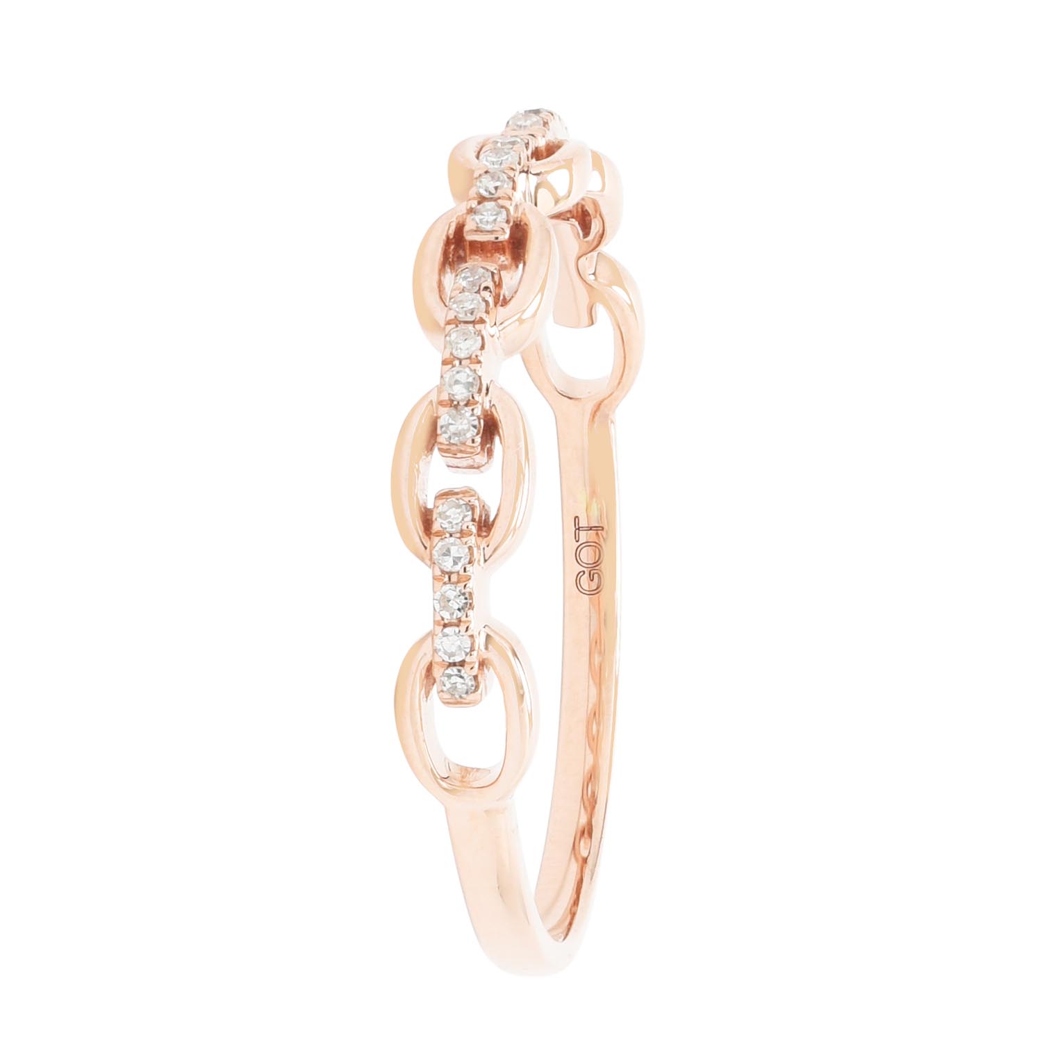 Diamond Fashion Ring in 10kt Rose Gold (1/10ct tw)