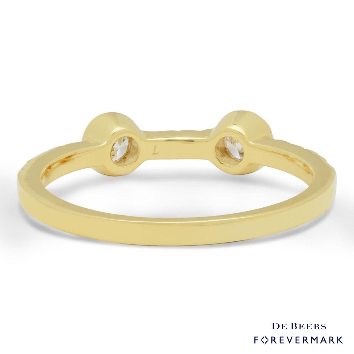 De Beers Forevermark Tribute Collection Diamond Stackable Ring in 18kt Yellow Gold (1/2ct tw)