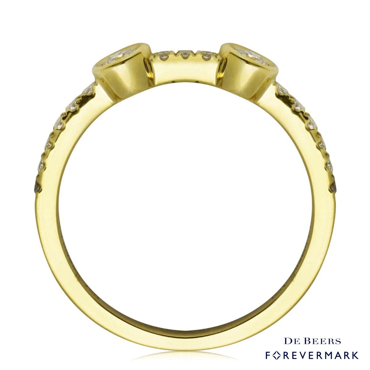 De Beers Forevermark Tribute Collection Diamond Stackable Ring in 18kt Yellow Gold (1/2ct tw)