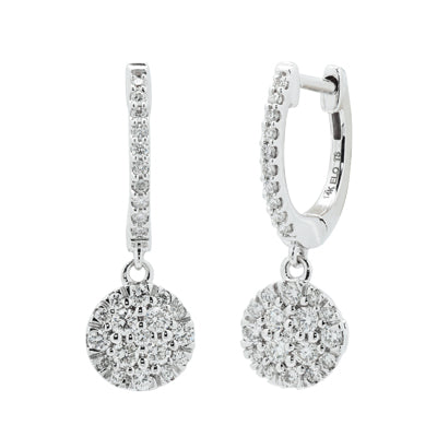 Diamond Fashion Earrings in 14kt White Gold (1/2ct tw)