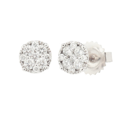 Diamond Fashion Earrings in 14kt White Gold (1/2ct tw)