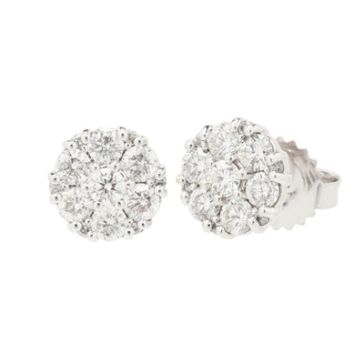 Diamond Fashion Earrings in 14kt White Gold (1ct tw)