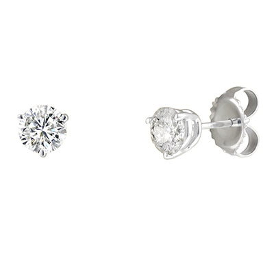 Northern Star Diamond Stud Earrings in 14kt White Gold (1ct tw)