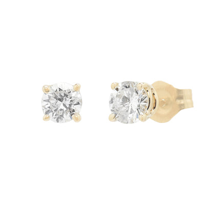 Diamond Stud Earrings in 14kt Yellow Gold (1/2ct tw)