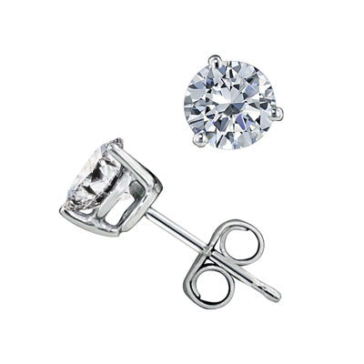 Northern Star Diamond Stud Earrings in 14kt White Gold (1/4ct tw)