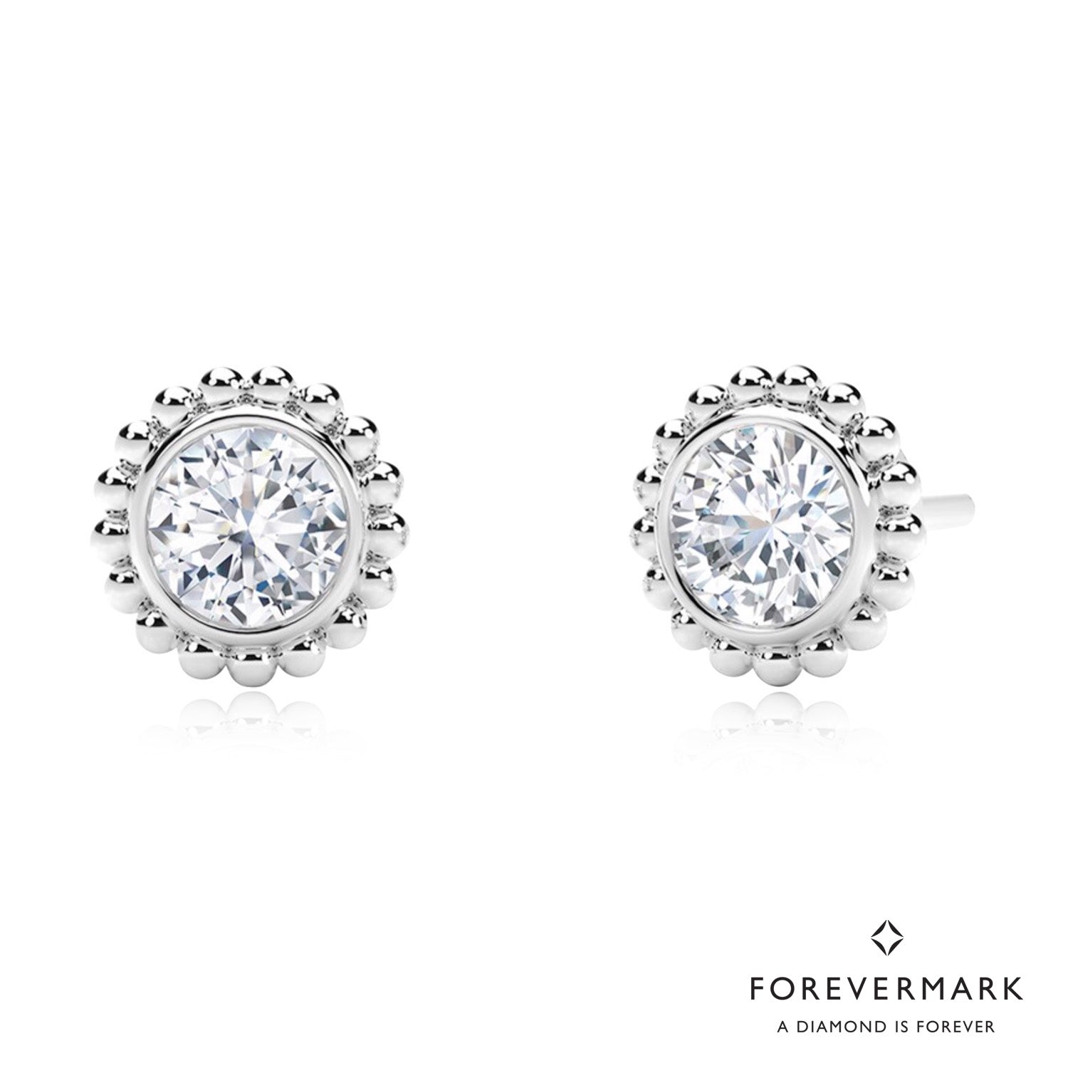 Forevermark Tribute Collection Diamond Earrings in 18kt White Gold (3/8ct tw)