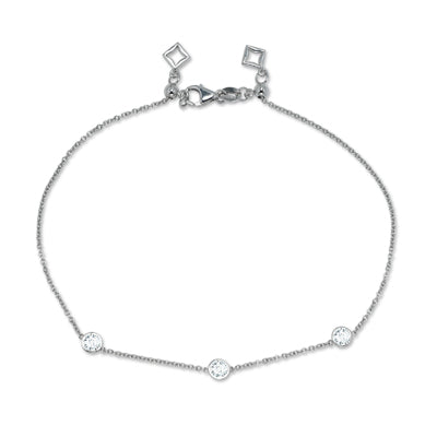 Forevermark Diamonds by the Yard Bracelet in 18kt White Gold (1/2ct tw)