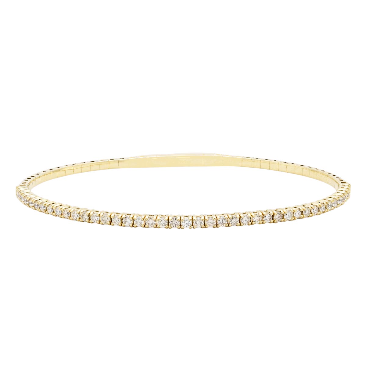 Diamond Flex Bangle Bracelet in 14kt Yellow Gold (1ct tw)
