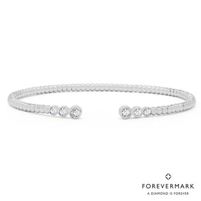 Forevermark Diamond Cuff Bracelet in 18kt White Gold (3/8ct tw)