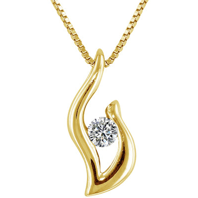 Northern Star Embrace Collection Diamond Necklace in 14kt Yellow Gold (1/20ct)