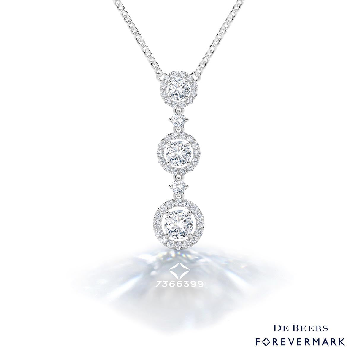 Diamond Necklace in 18kt White Gold (7/8ct tw)