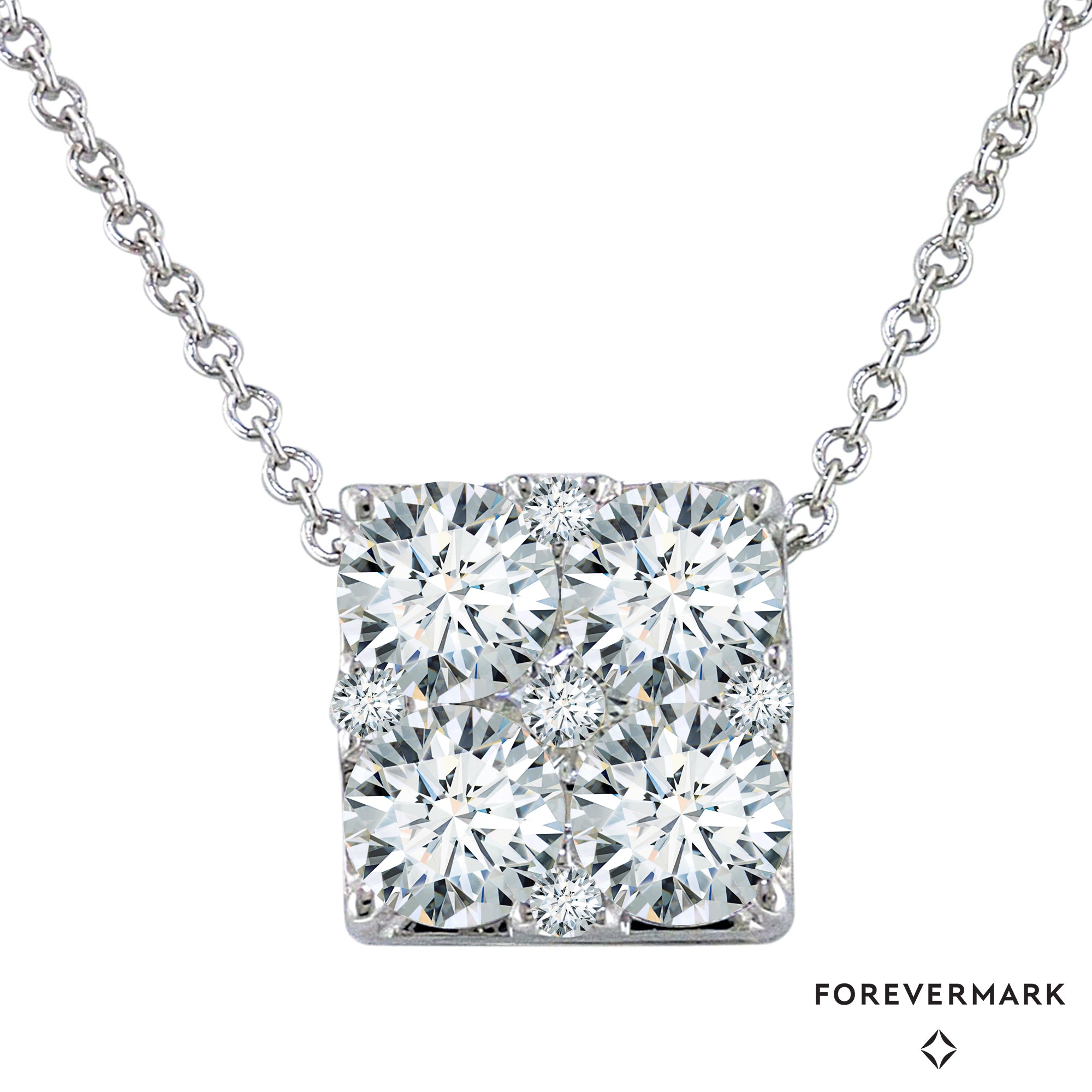 Forevermark Diamond Fashion Necklace in 18kt White Gold (1ct tw)
