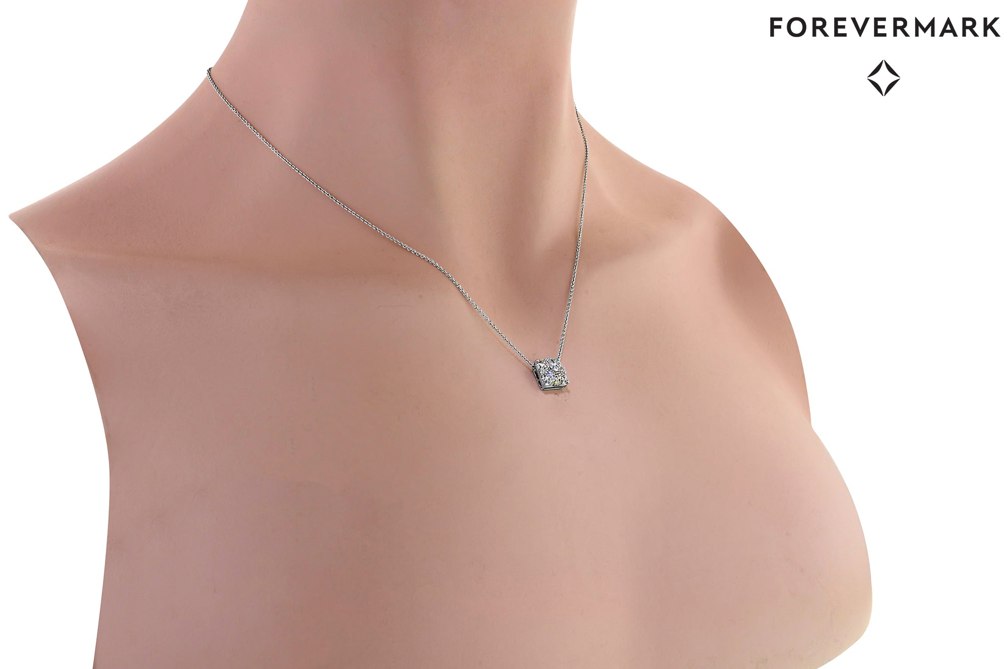 Forevermark Diamond Fashion Necklace in 18kt White Gold (1ct tw)