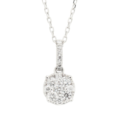 Diamond Fashion Necklace in 14kt White Gold (1/2ct tw)